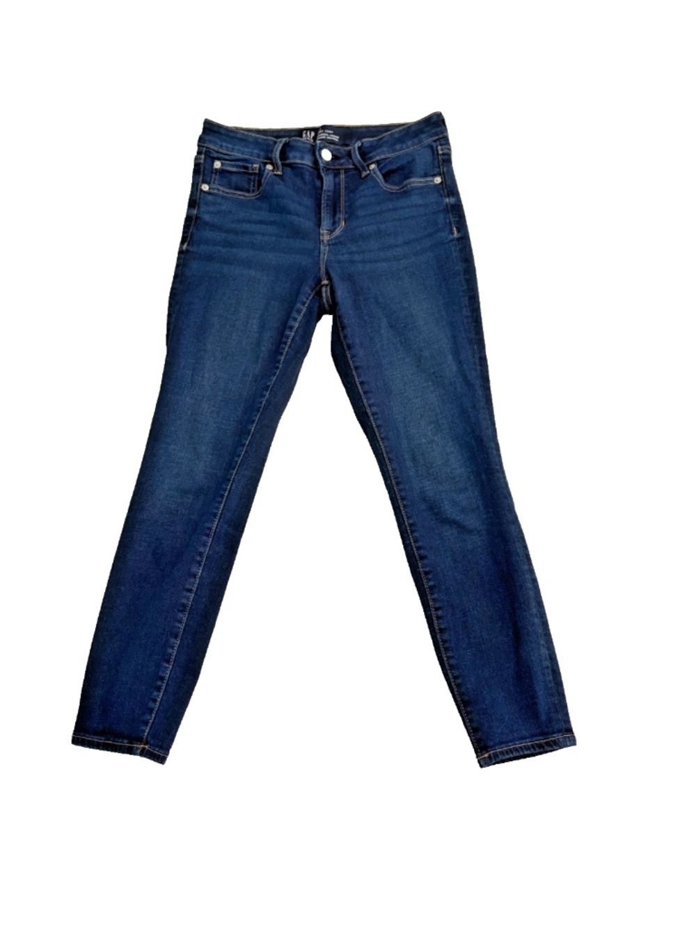 Gap Women's Universal Legging Jeans Short Dark Wash Indigo Stretch Size 4